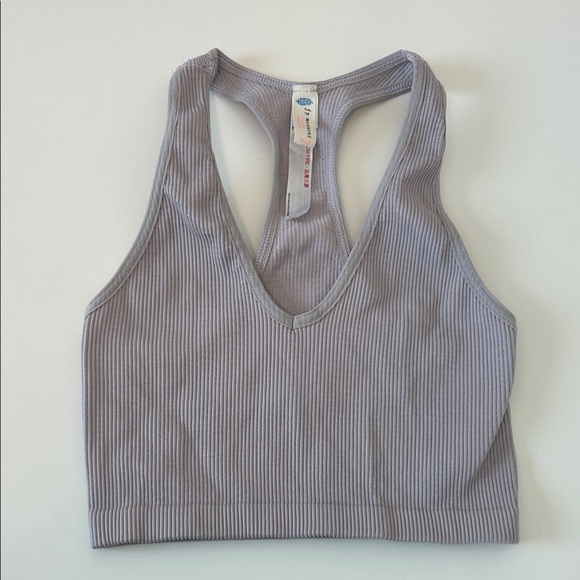 free people movement Tops - Free People Movement Women’s Seamless Ribbed Tank Lavender XS